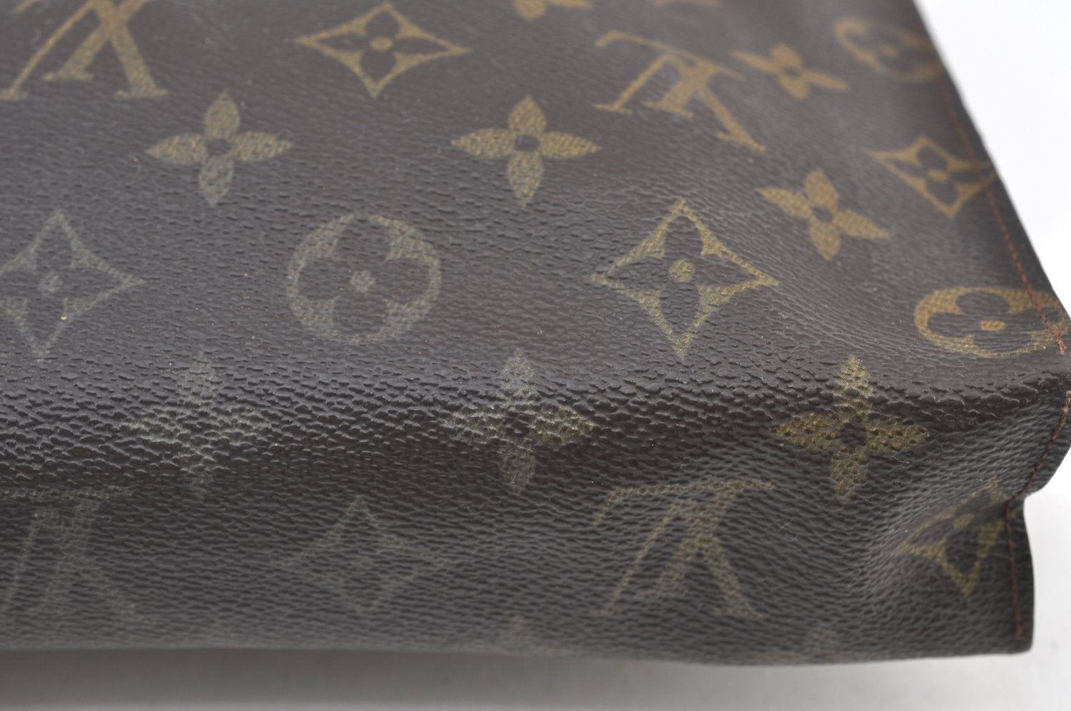 Auth Louis Vuitton Monogram Poche Toilette 26 Cosmetics Pouch Old Model LV K7712