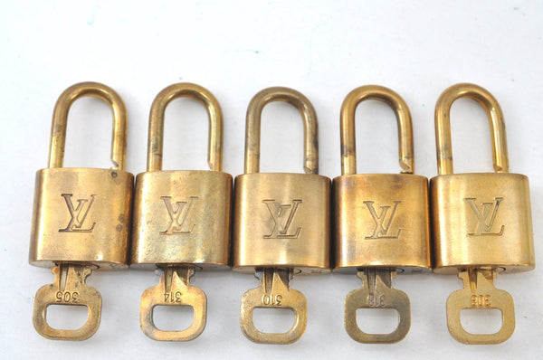 Authentic Louis Vuitton Padlock & Keys 10Set LV K7725