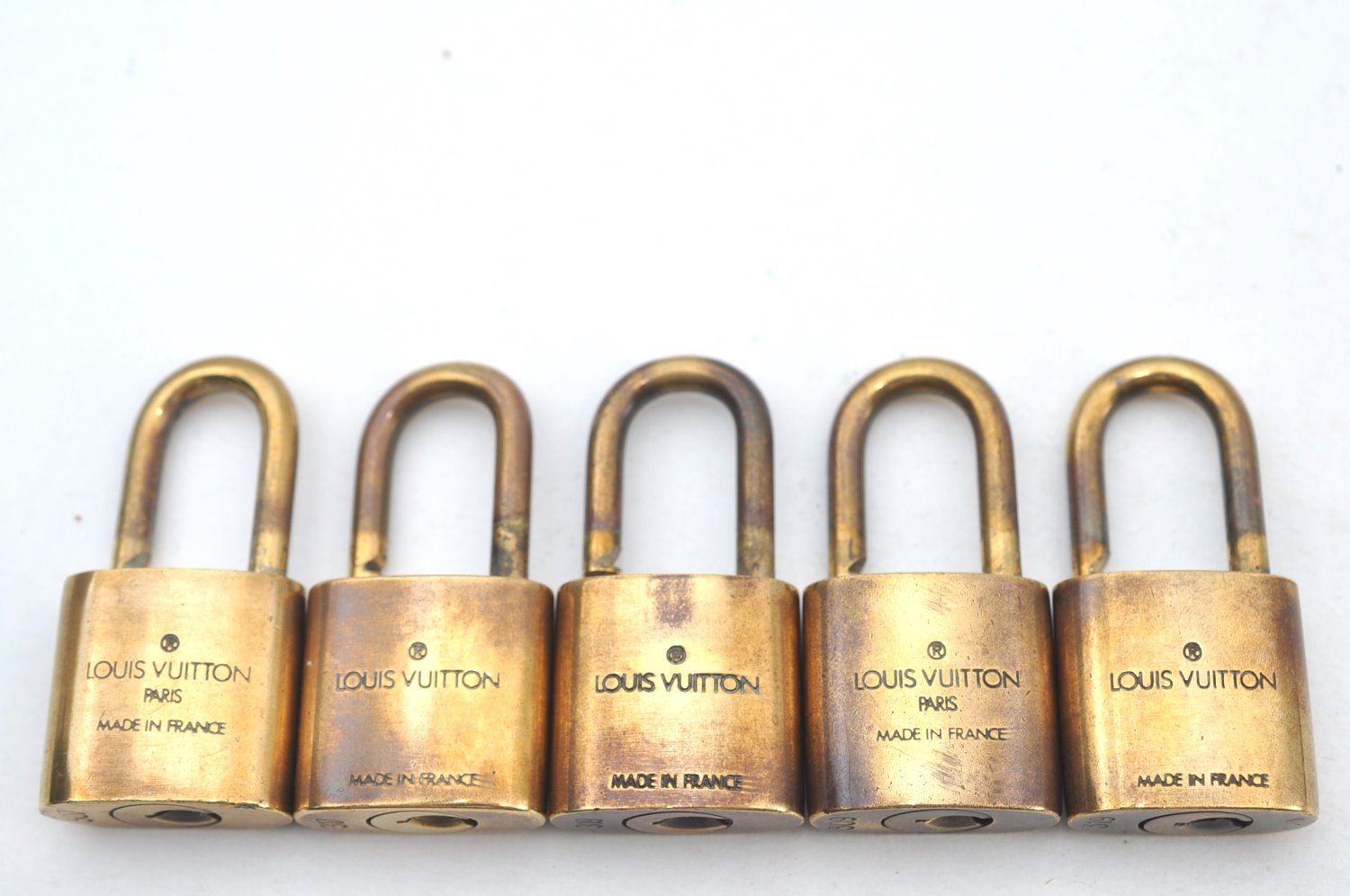 Authentic Louis Vuitton Padlock Gold 10Set LV K7726