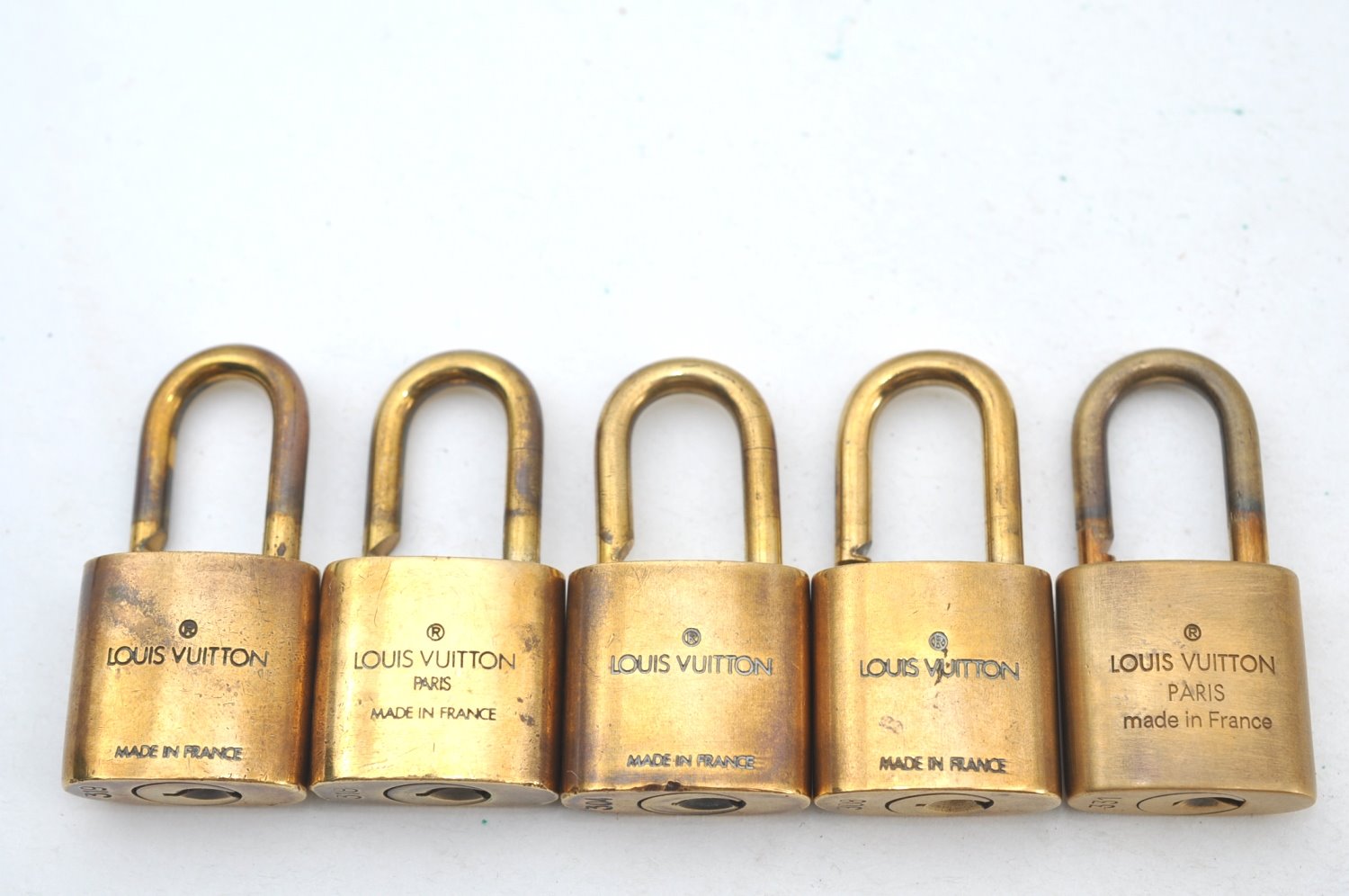 Authentic Louis Vuitton Padlock Gold 10Set LV K7727