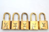 Authentic Louis Vuitton Padlock Gold 10Set LV K7727