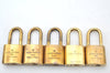 Authentic Louis Vuitton Padlock Gold 10Set LV K7727