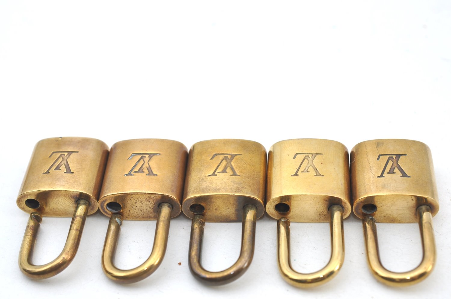 Authentic Louis Vuitton Padlock Gold 10Set LV K7727