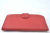 Authentic CHANEL Caviar Skin CC Logo Long Wallet Purse Red White 2Set K7730