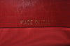 Authentic CHANEL Caviar Skin CC Logo Long Wallet Purse Red White 2Set K7730