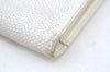 Authentic CHANEL Caviar Skin CC Logo Long Wallet Purse Red White 2Set K7730