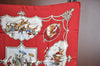 Authentic HERMES Carre 90 Scarf "LES CHEVAUX DES MOGHOLS" Silk Red K7735