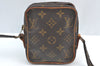 Auth Louis Vuitton Monogram Mini Poche Danube Shoulder Cross Bag M45268 LV K7737