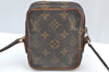 Auth Louis Vuitton Monogram Mini Poche Danube Shoulder Cross Bag M45268 LV K7737