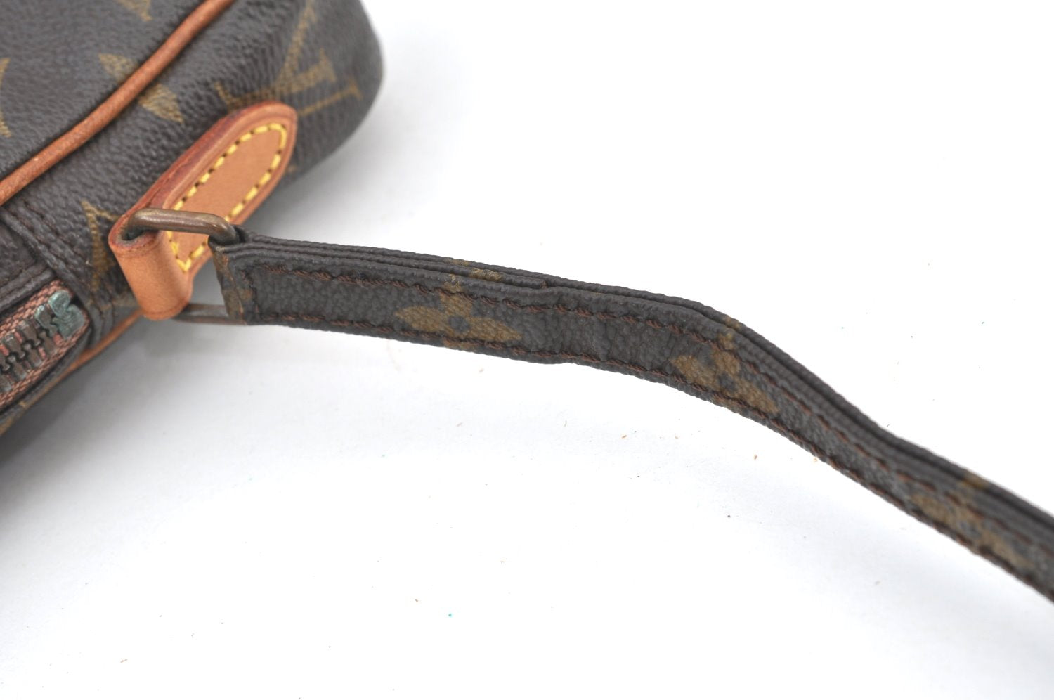 Auth Louis Vuitton Monogram Mini Poche Danube Shoulder Cross Bag M45268 LV K7737