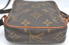 Auth Louis Vuitton Monogram Mini Poche Danube Shoulder Cross Bag M45268 LV K7737