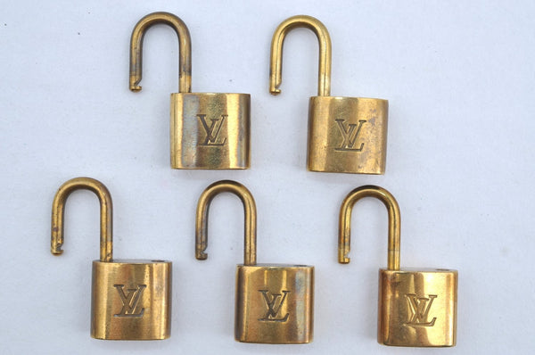 Authentic Louis Vuitton Padlock Gold 10Set LV K7741