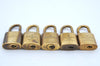 Authentic Louis Vuitton Padlock Gold 10Set LV K7741