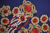 Authentic CHANEL Scarf Jewelry Motif Silk Navy Blue K7746