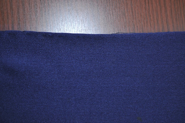 Authentic CHANEL Scarf Jewelry Motif Silk Navy Blue K7746