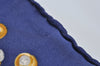 Authentic CHANEL Scarf Jewelry Motif Silk Navy Blue K7746