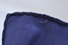 Authentic CHANEL Scarf Jewelry Motif Silk Navy Blue K7746