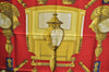 Authentic HERMES Carre 90 Scarf "FEUX DE ROUTE" Silk Red K7752