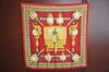 Authentic HERMES Carre 90 Scarf "FEUX DE ROUTE" Silk Red K7752