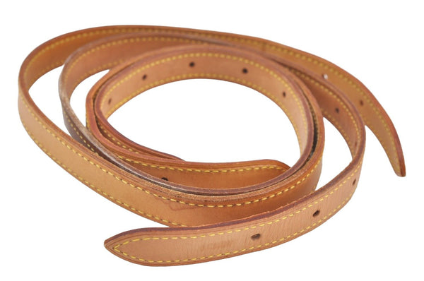 Authentic Louis Vuitton Leather Shoulder Strap For Bucket GM 31.9" Beige K7753