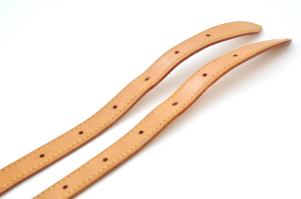 Authentic Louis Vuitton Leather Shoulder Strap For Bucket GM 31.9" Beige K7753