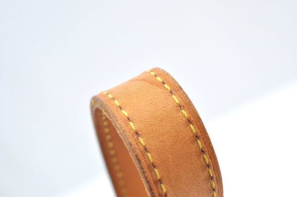 Authentic Louis Vuitton Leather Shoulder Strap For Bucket GM 31.9" Beige K7753