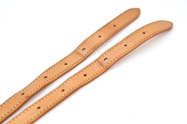 Authentic Louis Vuitton Leather Shoulder Strap For Bucket GM 31.9" Beige K7754