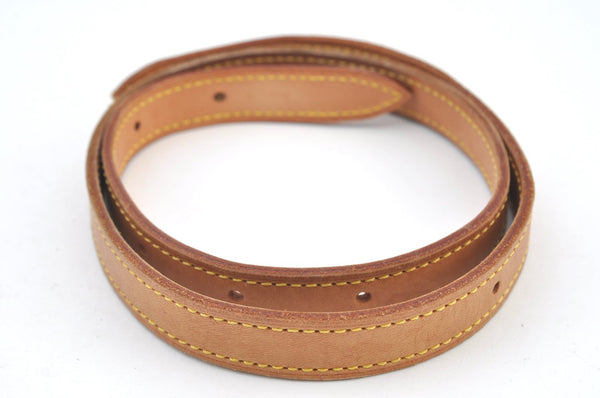 Authentic Louis Vuitton Leather Shoulder Strap For Bucket GM 31.9" Beige K7754