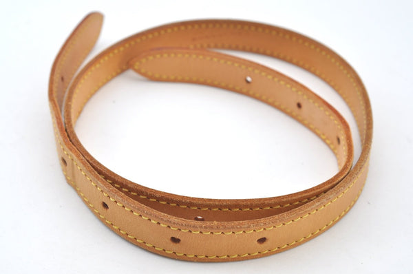 Authentic Louis Vuitton Leather Shoulder Strap For Bucket GM 31.9" Beige K7755