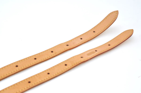 Authentic Louis Vuitton Leather Shoulder Strap For Bucket GM 31.9" Beige K7755