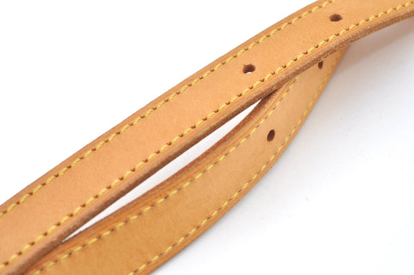 Authentic Louis Vuitton Leather Shoulder Strap For Bucket GM 31.9" Beige K7755