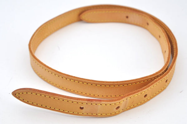 Authentic Louis Vuitton Leather Shoulder Strap For Bucket GM 31.9" Beige K7755