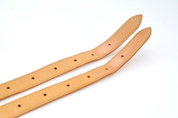 Authentic Louis Vuitton Leather Shoulder Strap For Bucket GM 31.9" Beige K7755