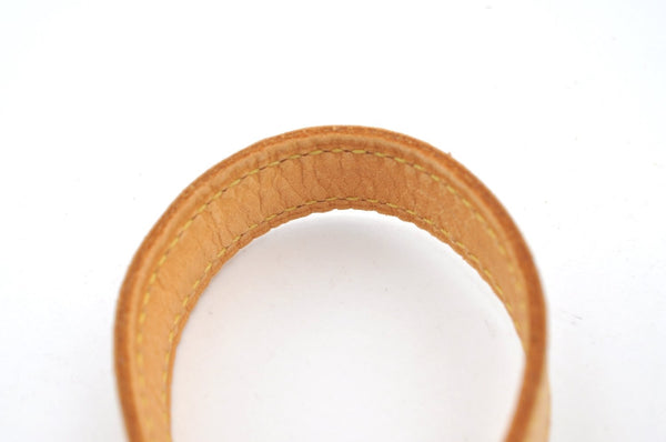 Authentic Louis Vuitton Leather Shoulder Strap For Bucket GM 31.9" Beige K7755