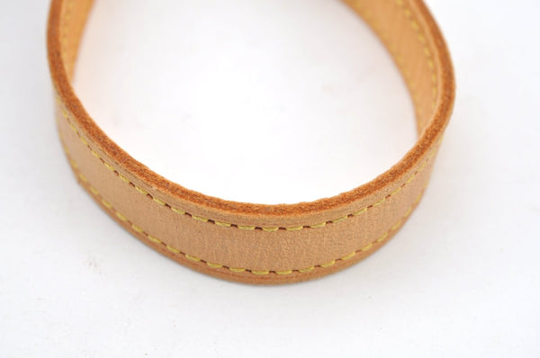 Authentic Louis Vuitton Leather Shoulder Strap For Bucket GM 31.9" Beige K7755