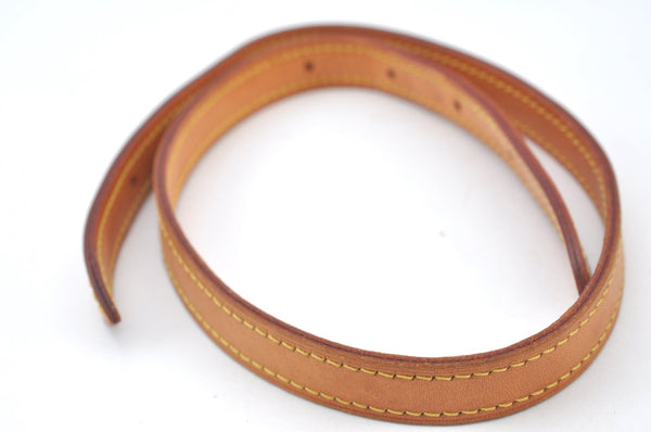 Authentic Louis Vuitton Leather Shoulder Strap For Bucket PM 27.6" Beige K7757