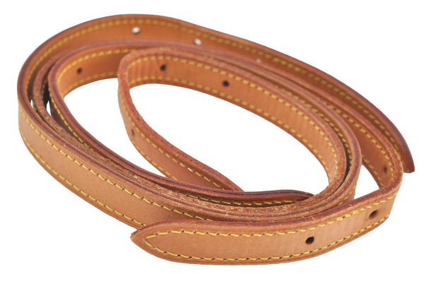 Authentic Louis Vuitton Leather Shoulder Strap For Bucket PM 27.6" Beige K7759