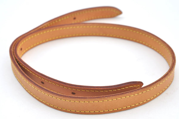 Authentic Louis Vuitton Leather Shoulder Strap For Bucket PM 27.6" Beige K7759