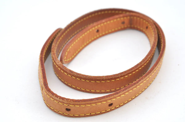 Authentic Louis Vuitton Leather Shoulder Strap For Bucket PM 27.6" Beige K7759