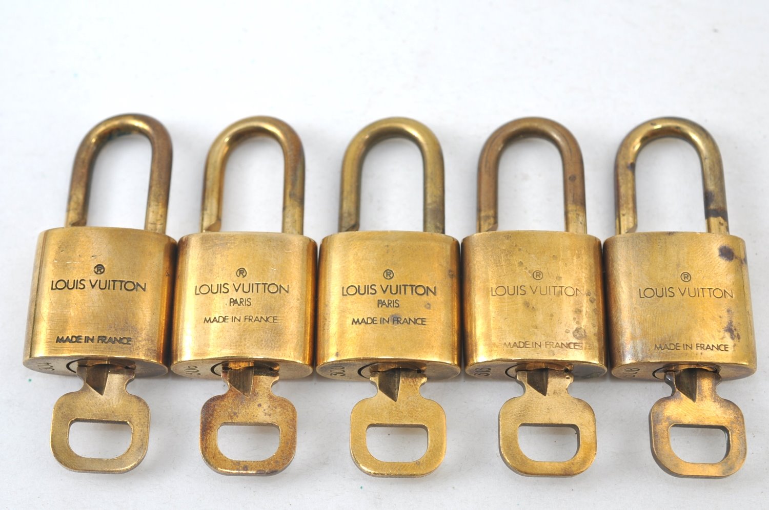 Authentic Louis Vuitton Padlock & Keys 10Set LV K7762