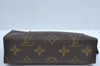 Auth Louis Vuitton Monogram Poche Toilette 15 Cosmetics Pouch Old Model LV K7769
