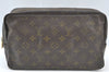 Auth Louis Vuitton Monogram Trousse Toilette 28 Clutch Hand Bag M47522 LV K7771