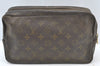Auth Louis Vuitton Monogram Trousse Toilette 28 Clutch Hand Bag M47522 LV K7771