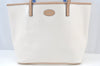 Authentic COACH Vintage Shoulder Tote Bag PVC Leather F33003 White K7773