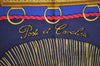 Authentic HERMES Carre 90 Scarf "Paste et Bavalerie" Silk Navy K7774