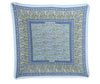 Authentic HERMES Pleats Scarf "CHASSE EN INDE" Silk Light Blue K7781