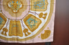 Authentic HERMES Carre 90 Scarf "Paste et Bavalerie " Silk Pink K7790