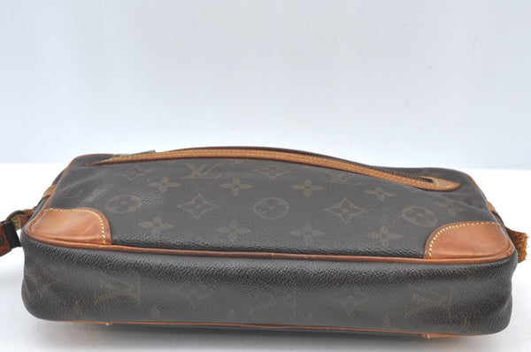 Authentic Louis Vuitton Monogram Marly Dragonne Clutch Hand Bag Old Model K7791