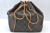 Authentic Louis Vuitton Monogram Petit Noe M42226 Shoulder Drawstring Bag K7792