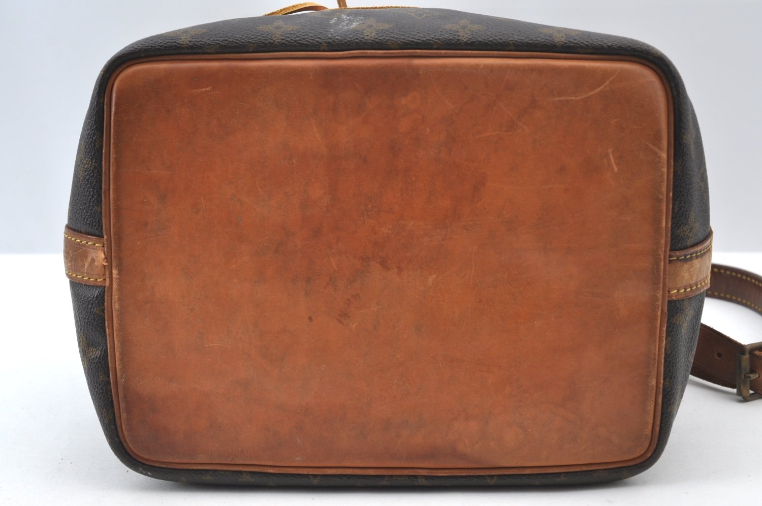 Authentic Louis Vuitton Monogram Petit Noe M42226 Shoulder Drawstring Bag K7792